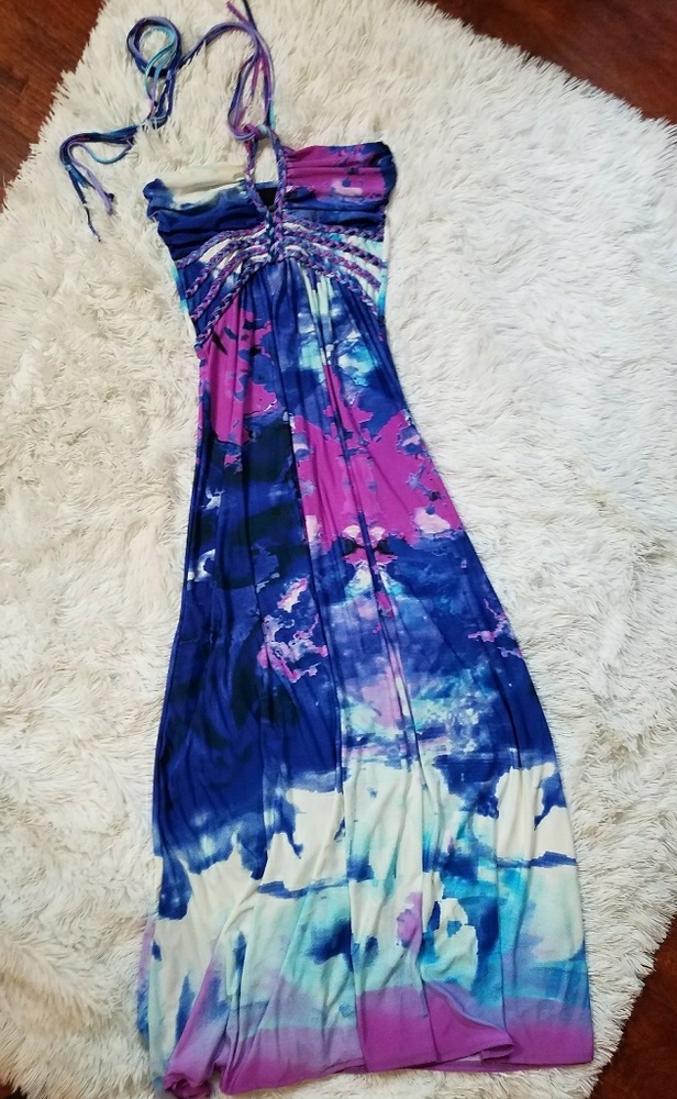 Cynthia Rowley maxi dress with braided detail